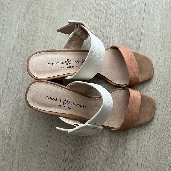 Chinese Laundry Wedged Heel Sandals with Buckels - Picture 4 of 5